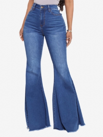 Flare Jeans Ψηλόποδα Βαμβακερά Καμπάνα Για Γυναίκες