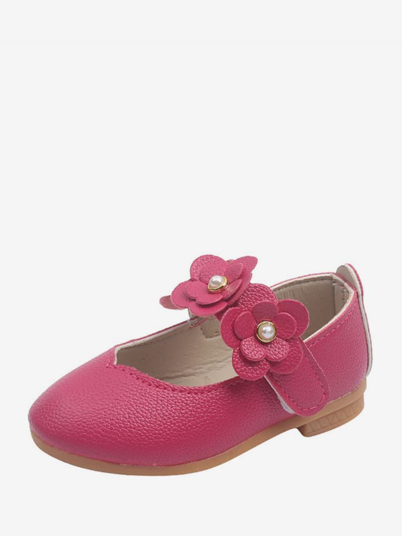 Flower Παπούτσια Για Κορίτσια Rose Pu Leather Flowers Πάρτι For Kids