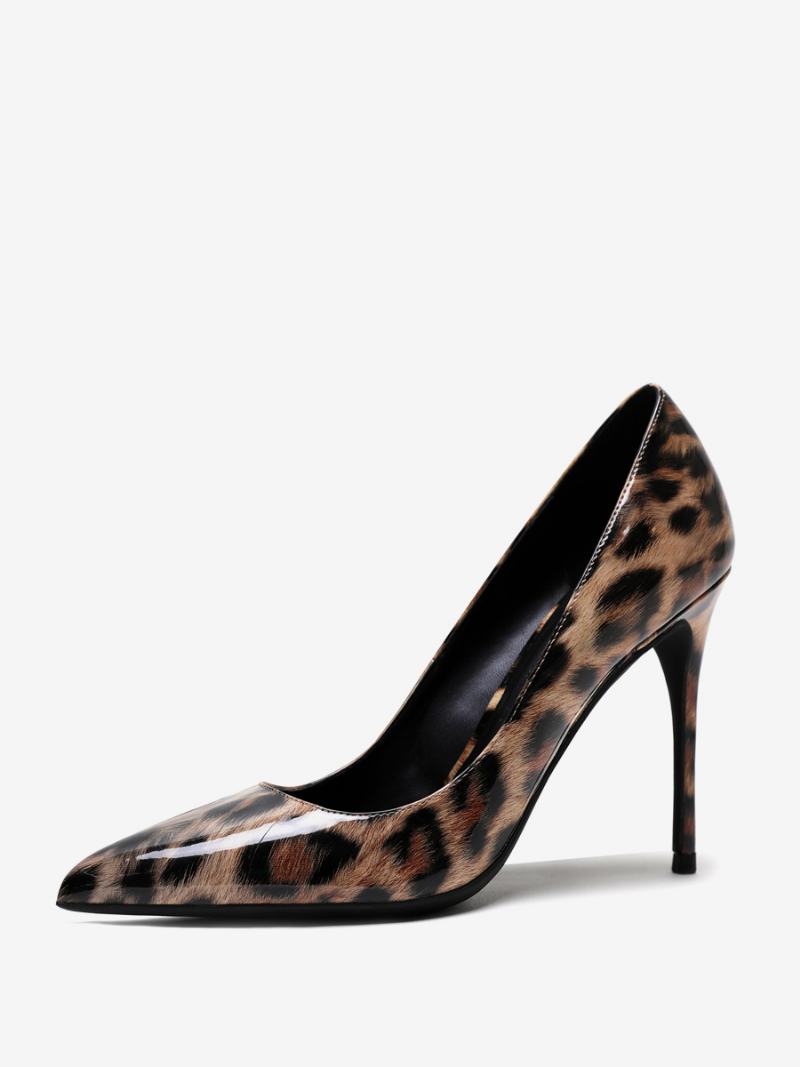 Leopard High Heel Pumps Μυτερές Γόβες Στιλέτο Για Γυναίκες