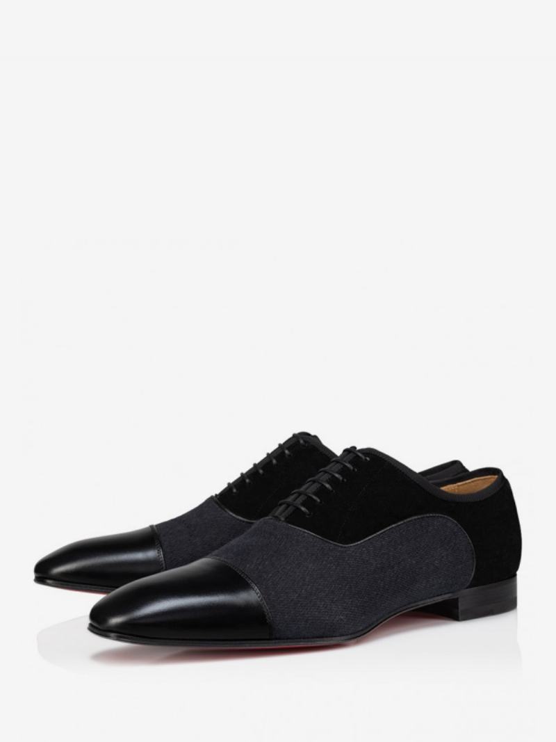 Ανδρικά Loafer Παπούτσια Round Toe Pu Δερμάτινα Oxford Wedding Prom