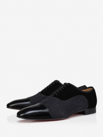 Ανδρικά Loafer Παπούτσια Round Toe Pu Δερμάτινα Oxford Wedding Prom