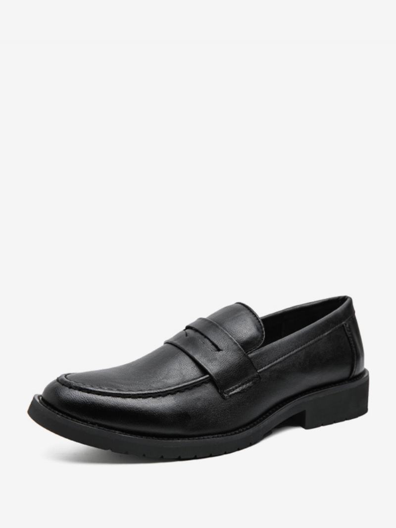 Ανδρικά Loafers Prom Slip-on Round Toe Pu Δερμάτινα Loafer Παπούτσια