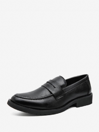 Ανδρικά Loafers Prom Slip-on Round Toe Pu Δερμάτινα Loafer Παπούτσια