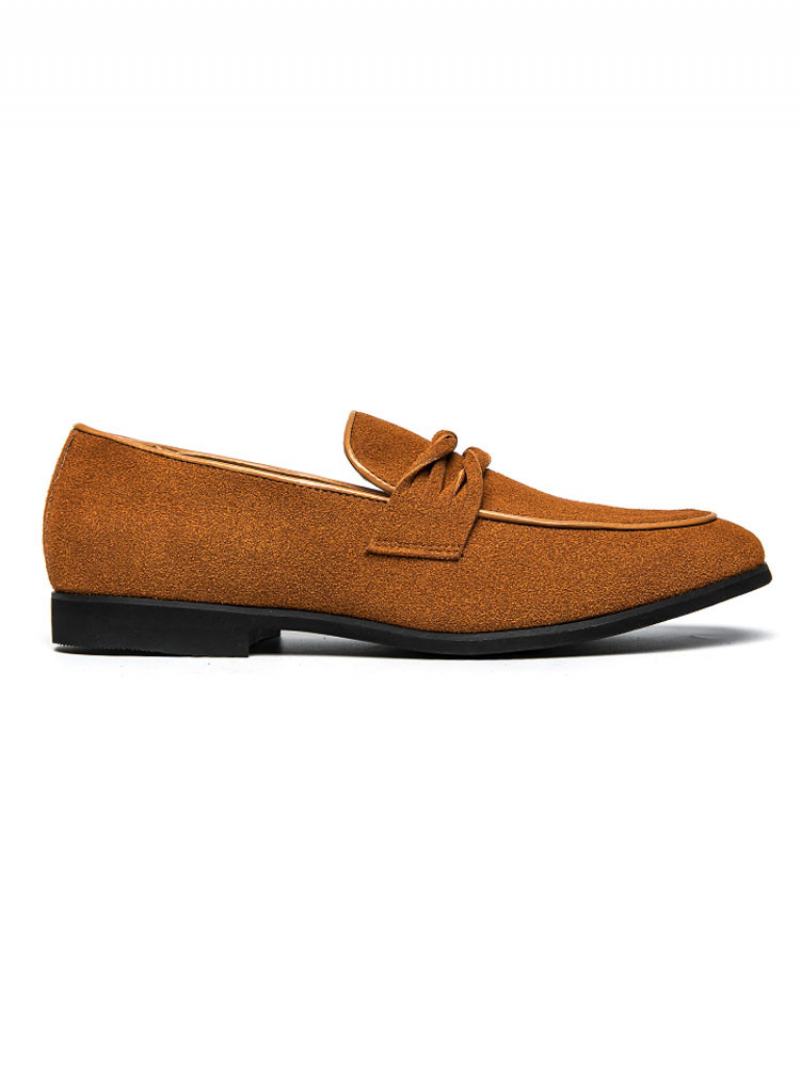 Ανδρικά Penny Loafers Από Vegan Δέρμα - Κίτρινο