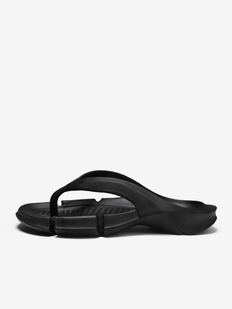 Ανδρικά Πέδιλα Slip-on Pu Δερμάτινη Σόλα Eva - Μαύρο