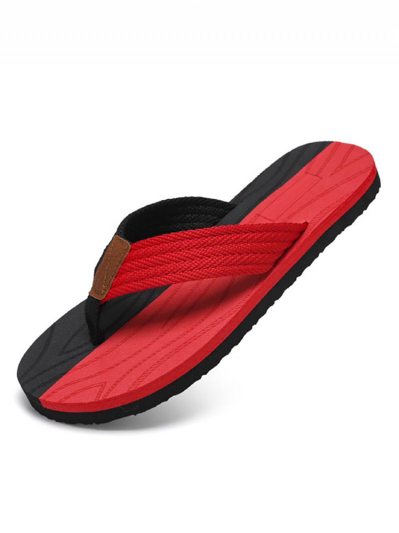 Ανδρικά Πέδιλα Slip-on Pvc Άνω Σόλα Eva - Κόκκινο