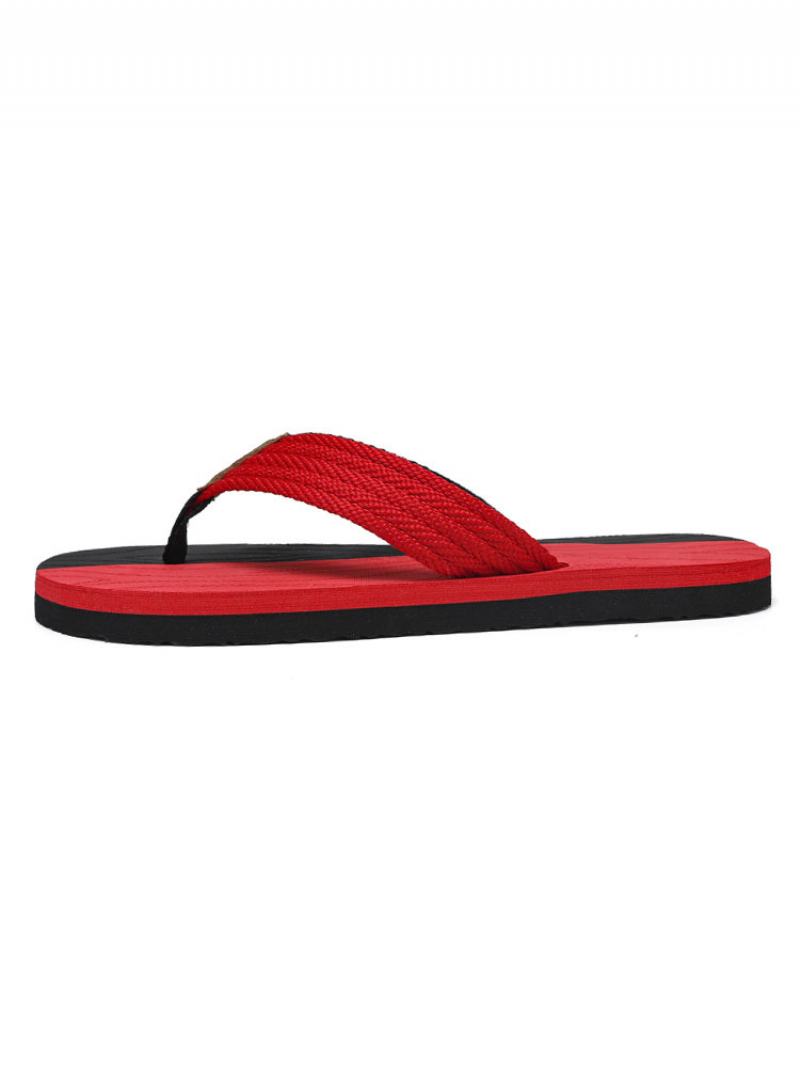 Ανδρικά Πέδιλα Slip-on Pvc Άνω Σόλα Eva - Κόκκινο