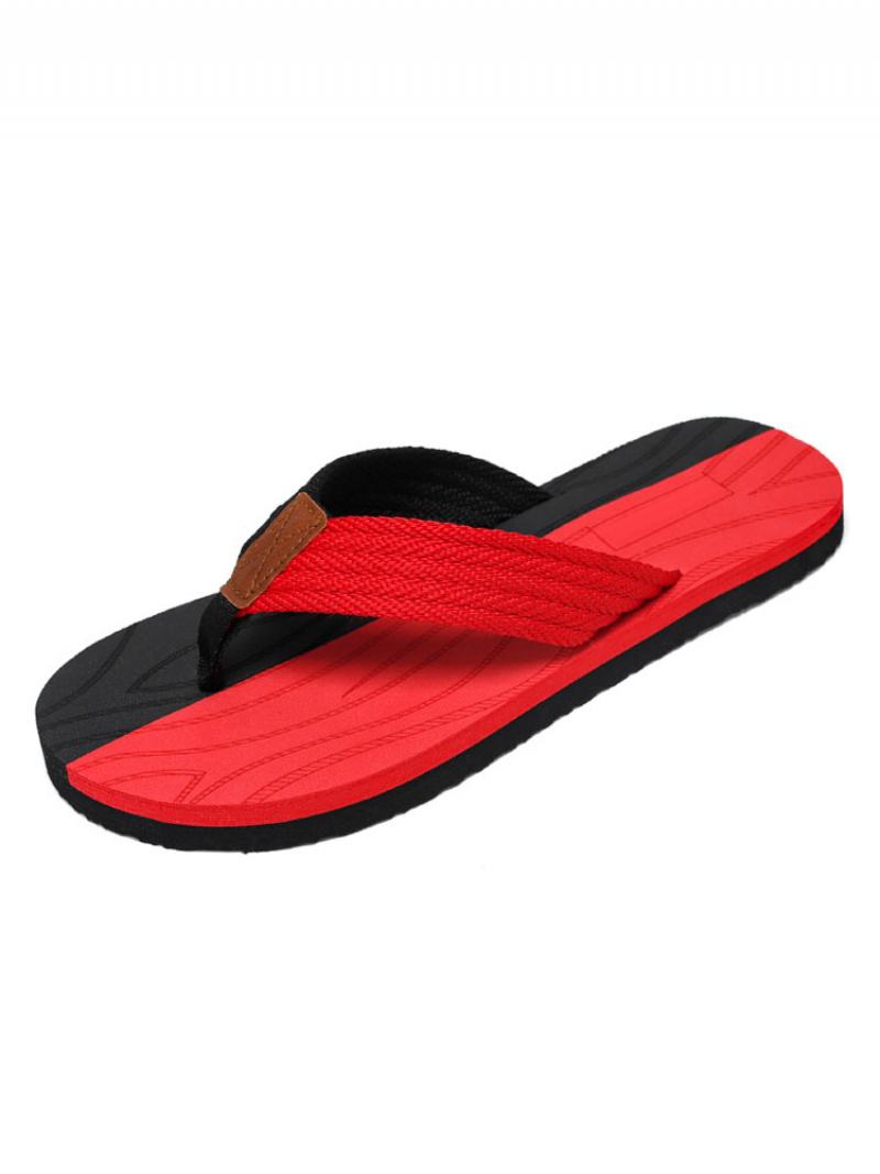 Ανδρικά Πέδιλα Slip-on Pvc Άνω Σόλα Eva - Κόκκινο