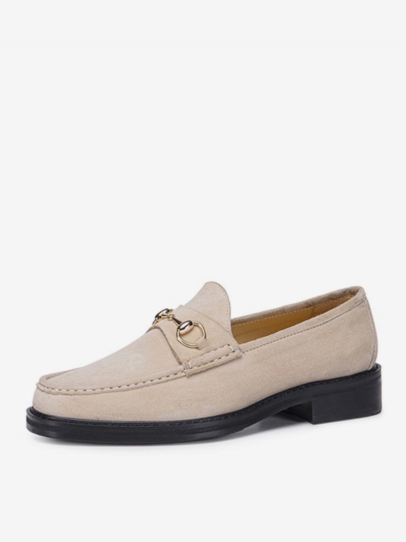 Ανδρικά Παιδικά Skin Slip-on Loafer Prom Γαμήλια Παπούτσια - Ανοιχτό Κίτρινο