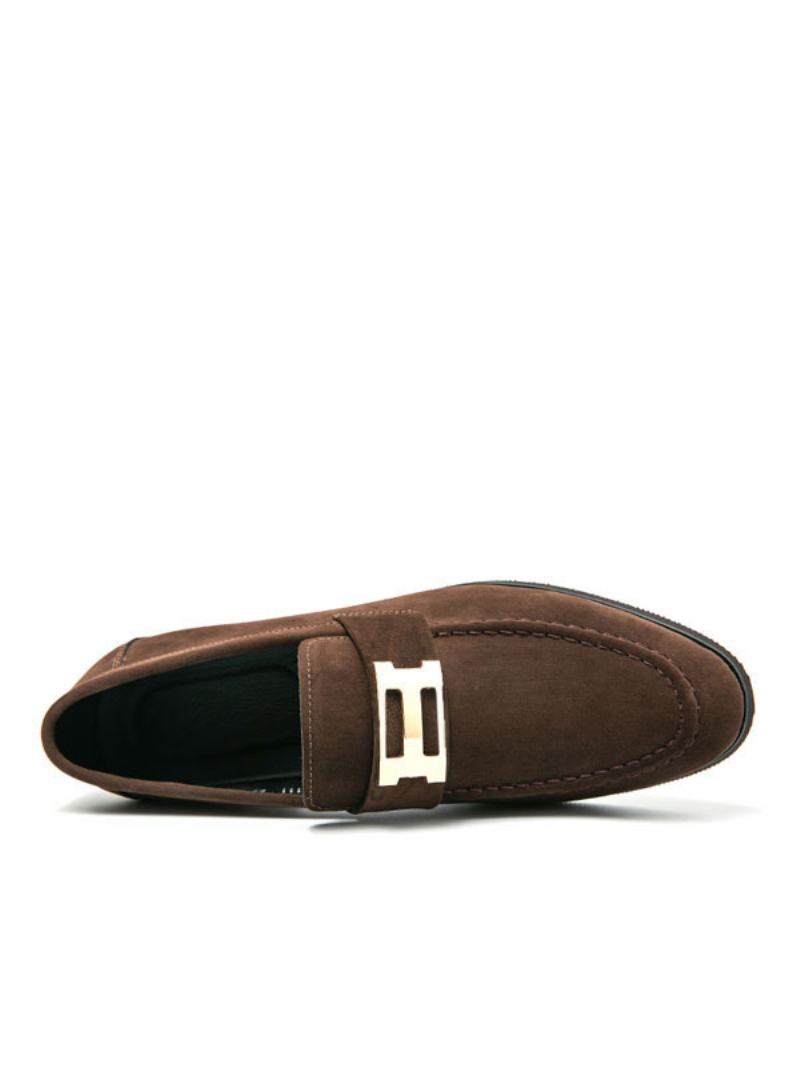 Ανδρικά Παπούτσια Loafer Pu Δερμάτινα Monk Strap Slip-on Για Πάρτι - Καφέ Καφέ