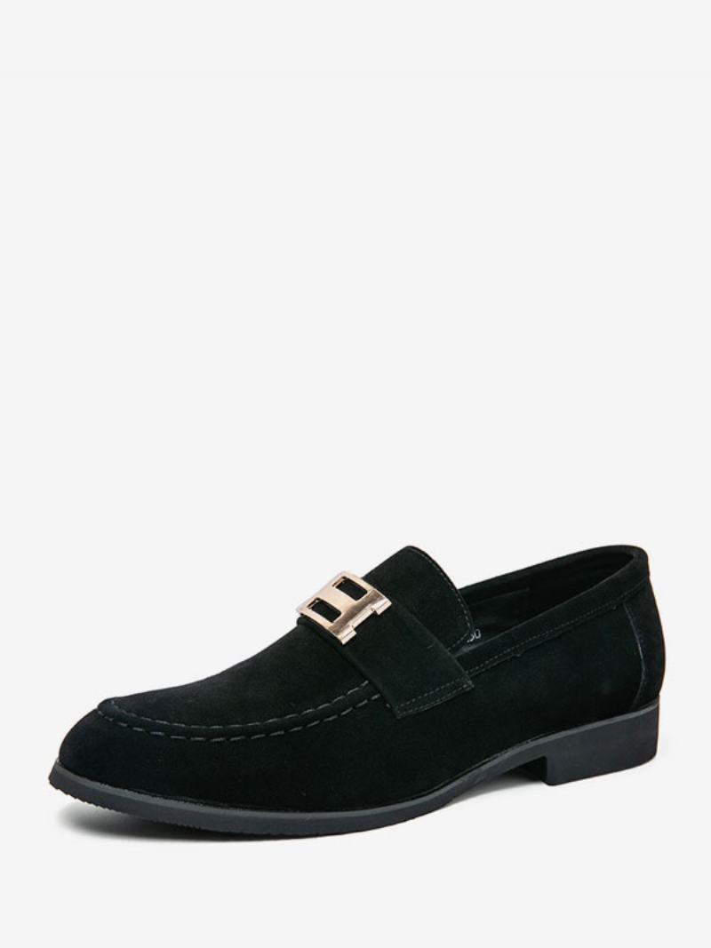 Ανδρικά Παπούτσια Loafer Pu Δερμάτινα Monk Strap Slip-on Για Πάρτι - Μαύρο