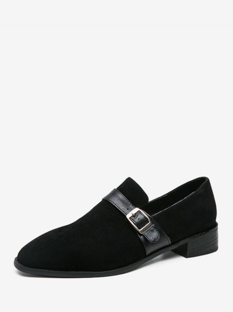 Ανδρικά Παπούτσια Loafer Pu Δερμάτινο Monk Strap Slip-on - Μαύρο