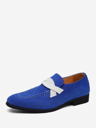 Ανδρικά Παπούτσια Loafer Slip-on Monk Strap Color Block Round Toe Pu Δερμάτινα Χορού