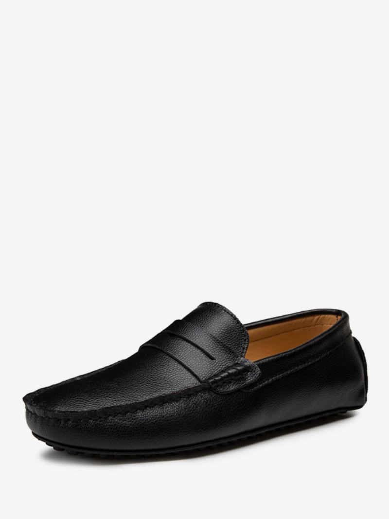 Ανδρικά Παπούτσια Loafer Slip-on Monk Strap Round Toe Pu Δερμάτινα Οδήγησης