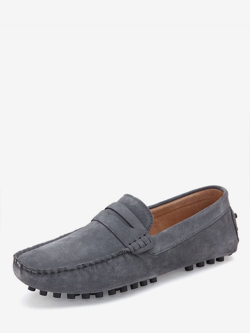 Ανδρικά Παπούτσια Loafer Slip-on Monk Strap Στρογγυλό Δέρμα Σουέτ