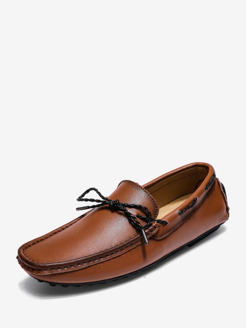 Ανδρικά Παπούτσια Loafer Slip-on Round Toe Δέρμα Pu