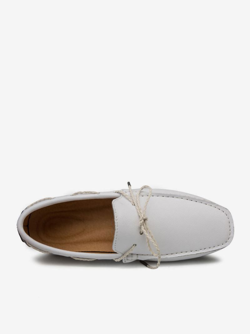 Ανδρικά Παπούτσια Loafer Slip-on Round Toe Δέρμα Pu - Μπεζ