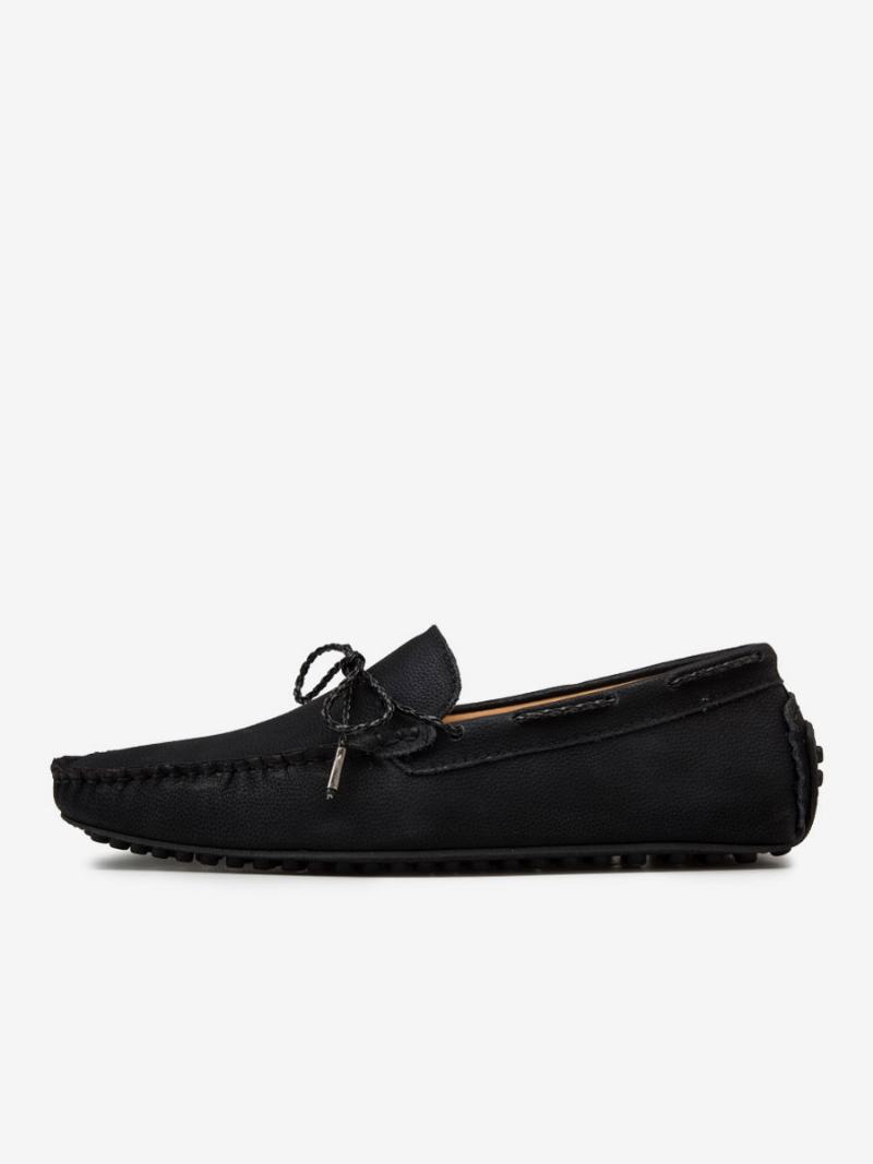 Ανδρικά Παπούτσια Loafer Slip-on Round Toe Δέρμα Pu - Μαύρο