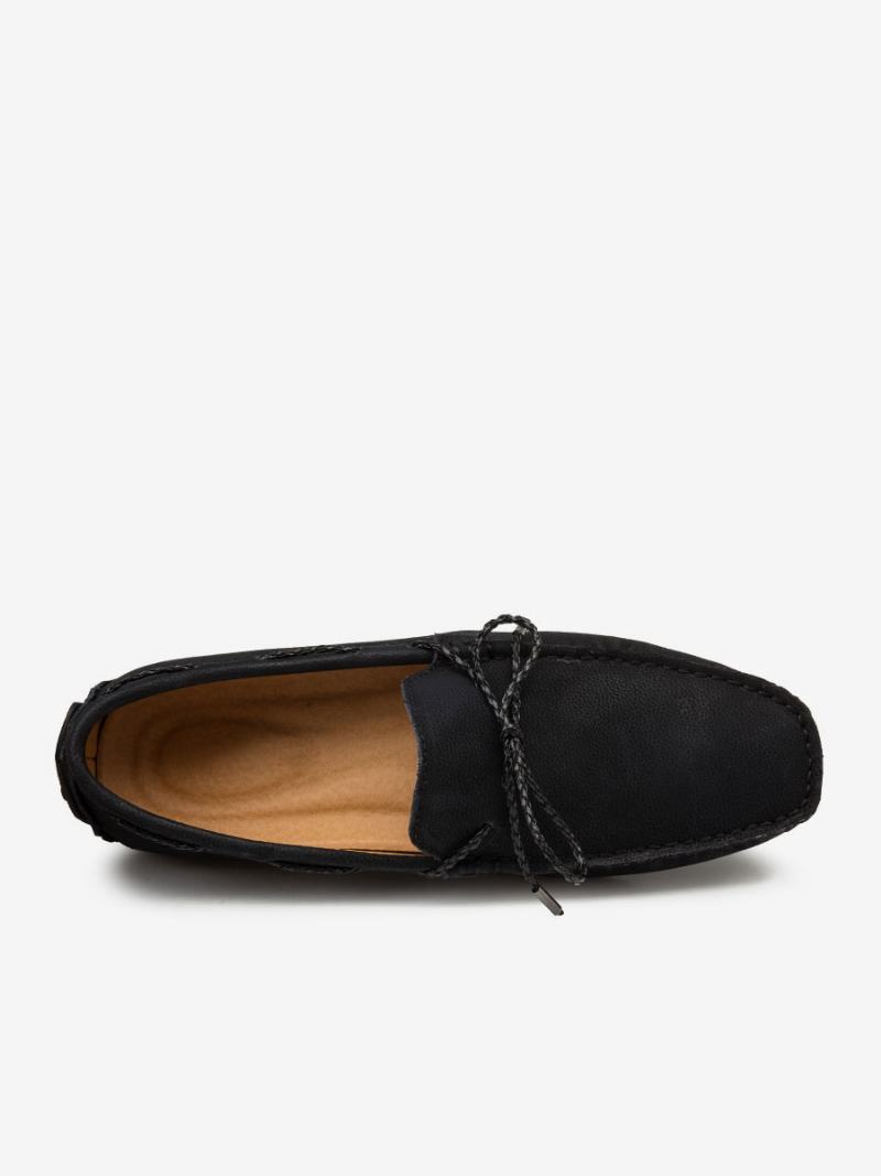 Ανδρικά Παπούτσια Loafer Slip-on Round Toe Δέρμα Pu - Μαύρο