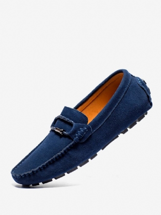 Ανδρικά Παπούτσια Loafer Slip-on Μεταλλικές Λεπτομέρειες Στρογγυλή Μύτη