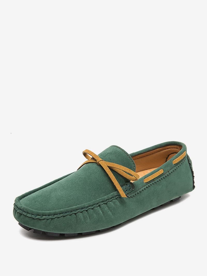 Ανδρικά Παπούτσια Loafer Suede Slip-on Οδήγησης - Πράσινο Γρασίδι