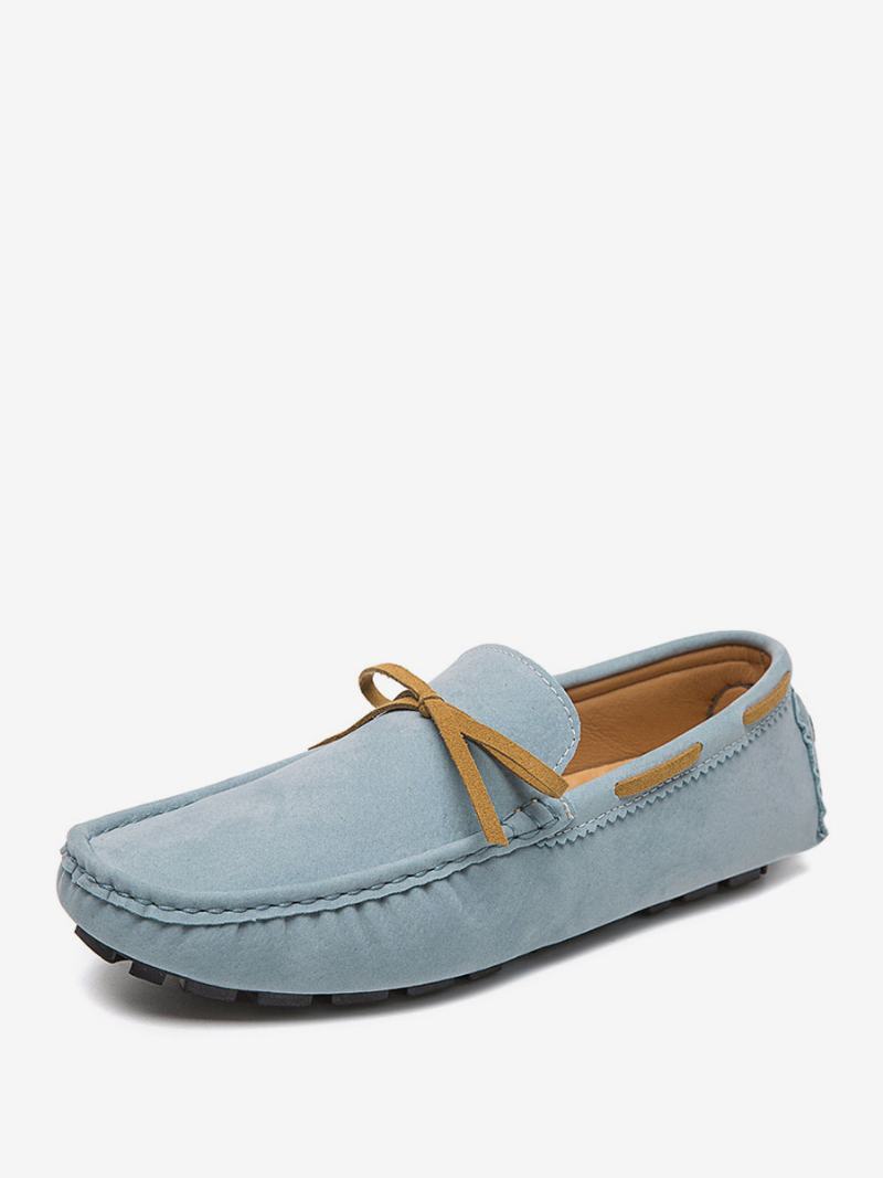 Ανδρικά Παπούτσια Loafer Suede Slip-on Οδήγησης -  Ανοιχτό Μπλε Του Ουρανού