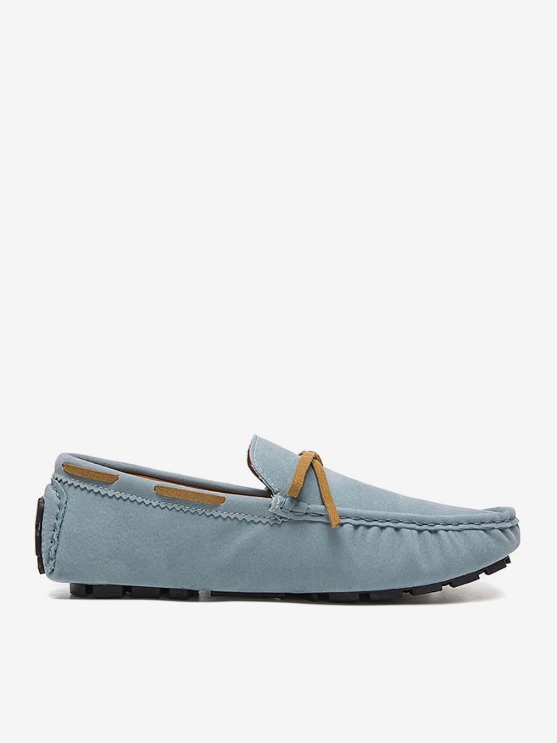 Ανδρικά Παπούτσια Loafer Suede Slip-on Οδήγησης -  Ανοιχτό Μπλε Του Ουρανού