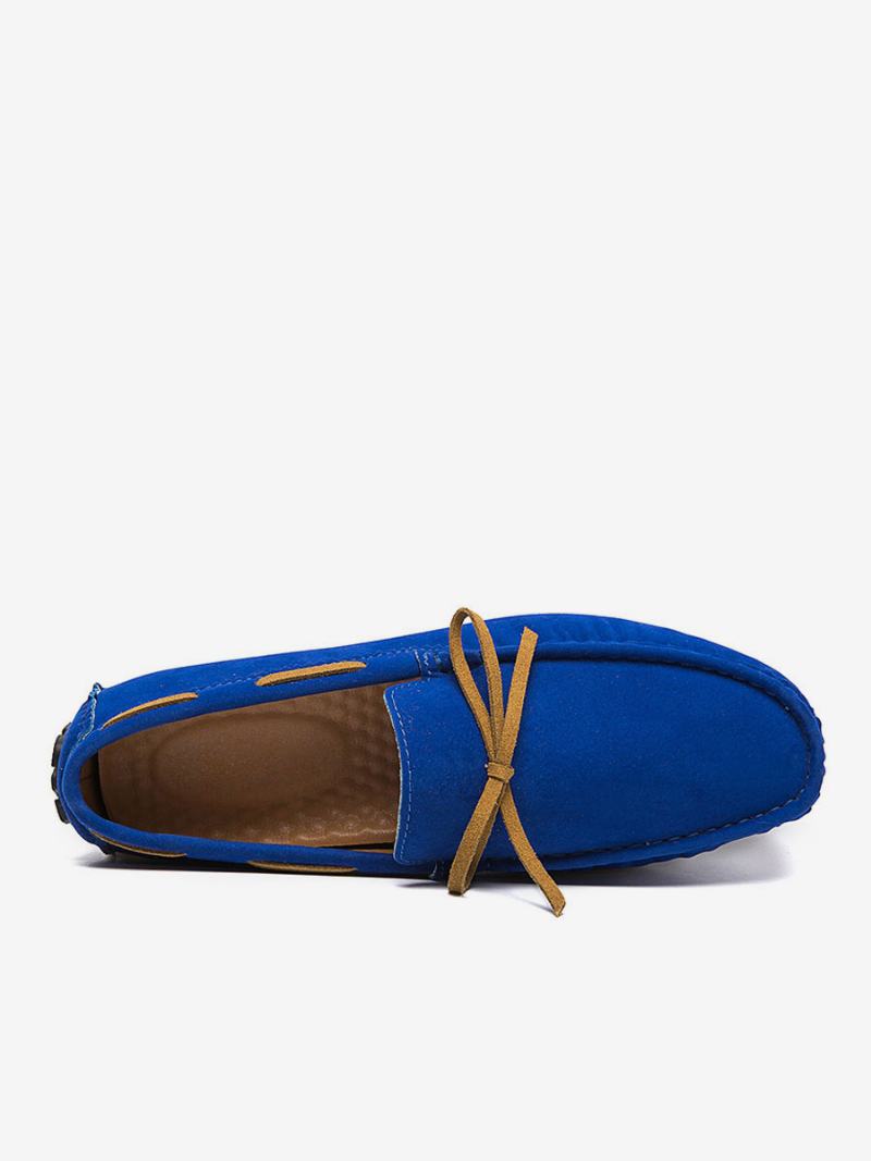 Ανδρικά Παπούτσια Loafer Suede Slip-on Οδήγησης - Βασιλικό Μπλε