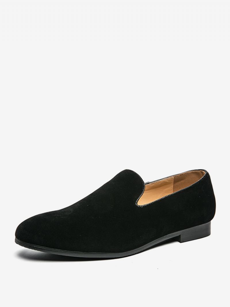 Ανδρικά Παπούτσια Prom Pu Δερμάτινα Slip-on Loafer - Μαύρο