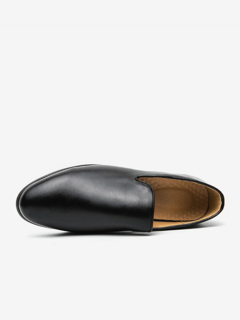 Ανδρικά Παπούτσια Prom Pu Δερμάτινα Slip-on Loafer - Μαύρο