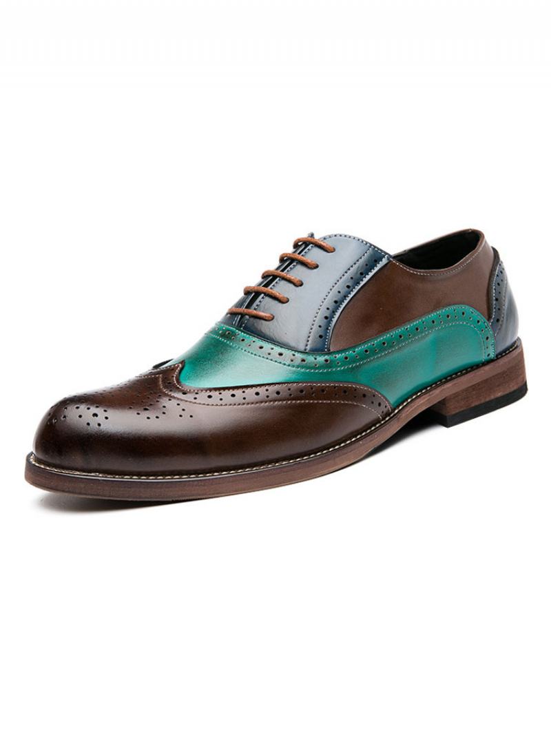 Ανδρικά Παπούτσια Νυφικού Wingtip Oxford Prom - Μπλε