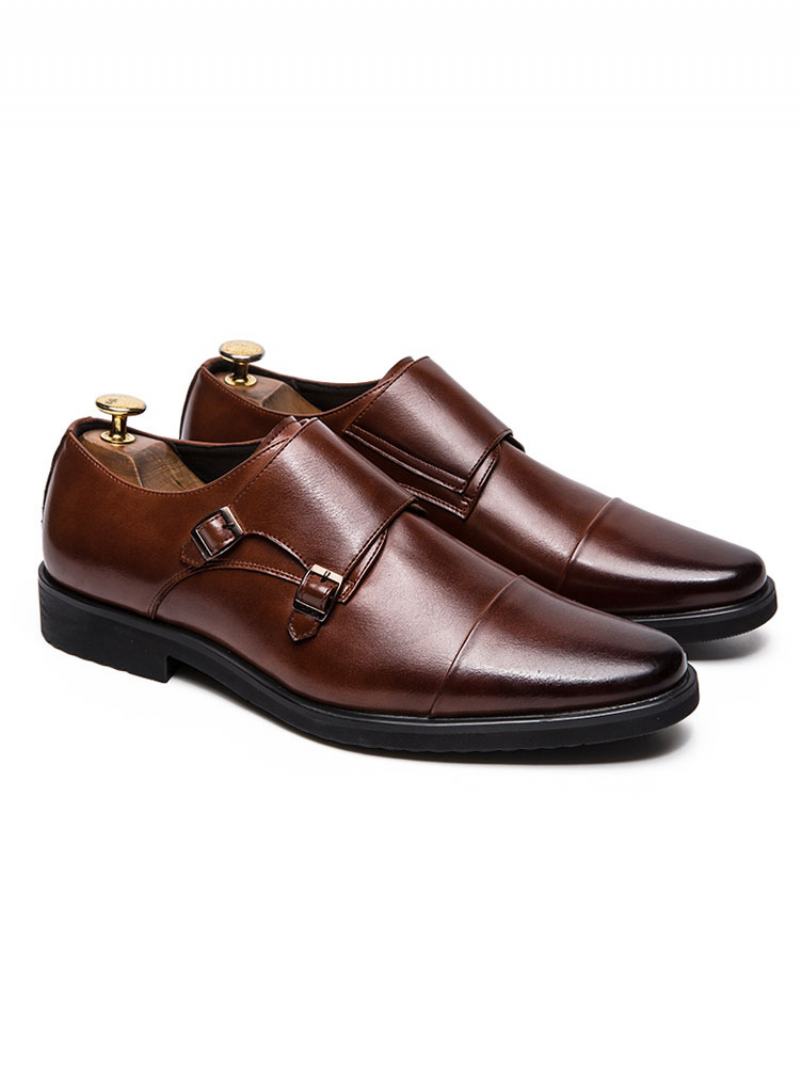 Ανδρικά Παπούτσια Φόρεμα Monk Strap - Καφέ Καφέ