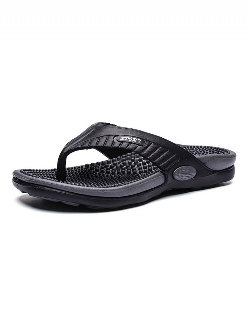 Ανδρικά Σανδάλια Slip-on Pvc Άνω Σόλα Eva - Μαύρο