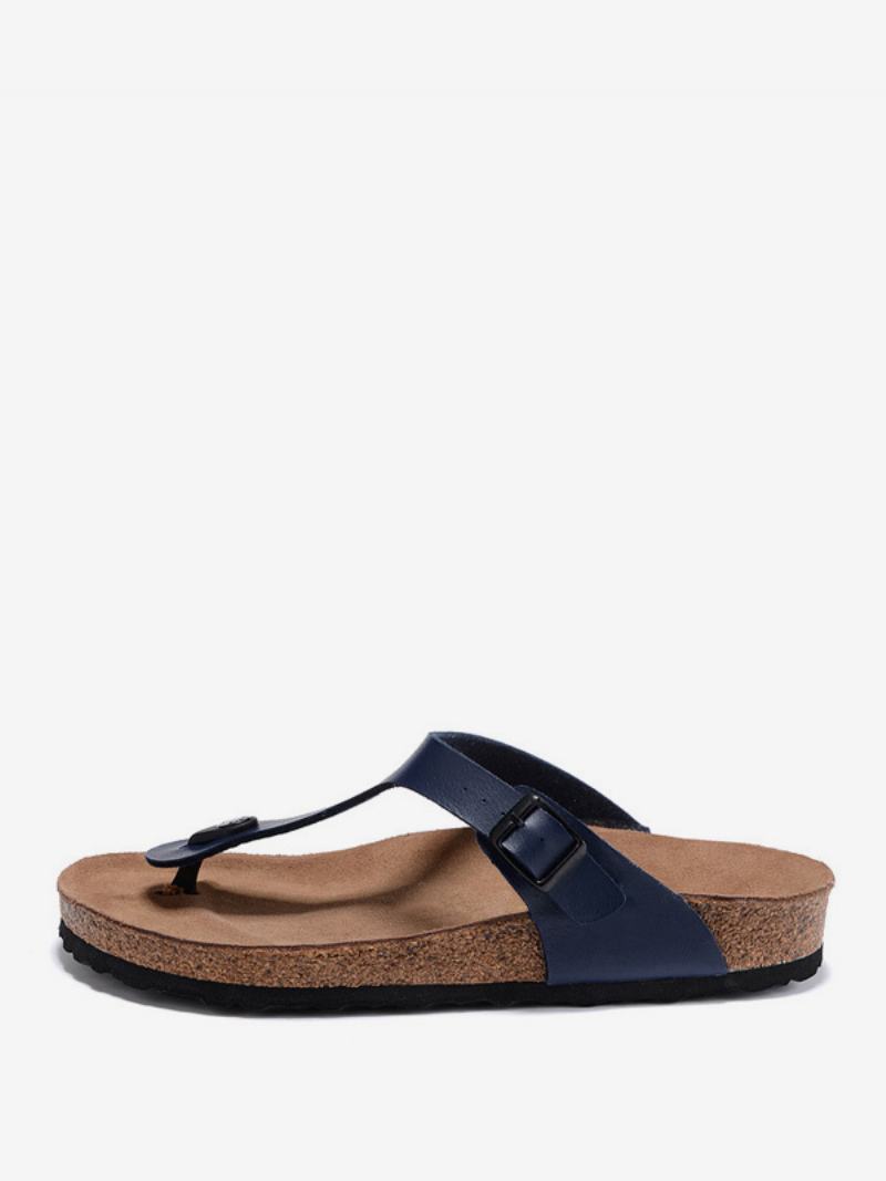 Ανδρικά Σανδάλια Slip-on Slippers Flat Sandals - Μπλε