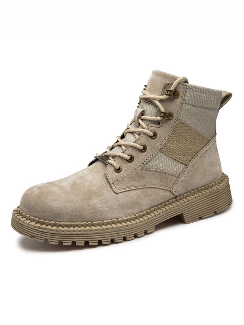 Ανδρικές Μοτοσυκλέτες Combat Lace Up Martin Boots