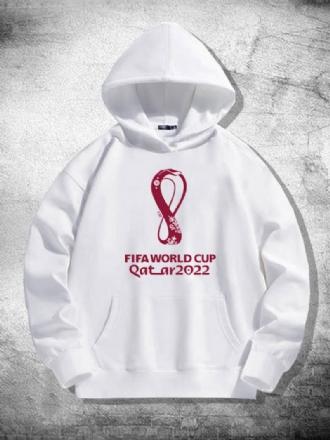 Ανδρικό Μακρυμάνικο Μπλουζάκι Με White Hoodie France Team Qatar