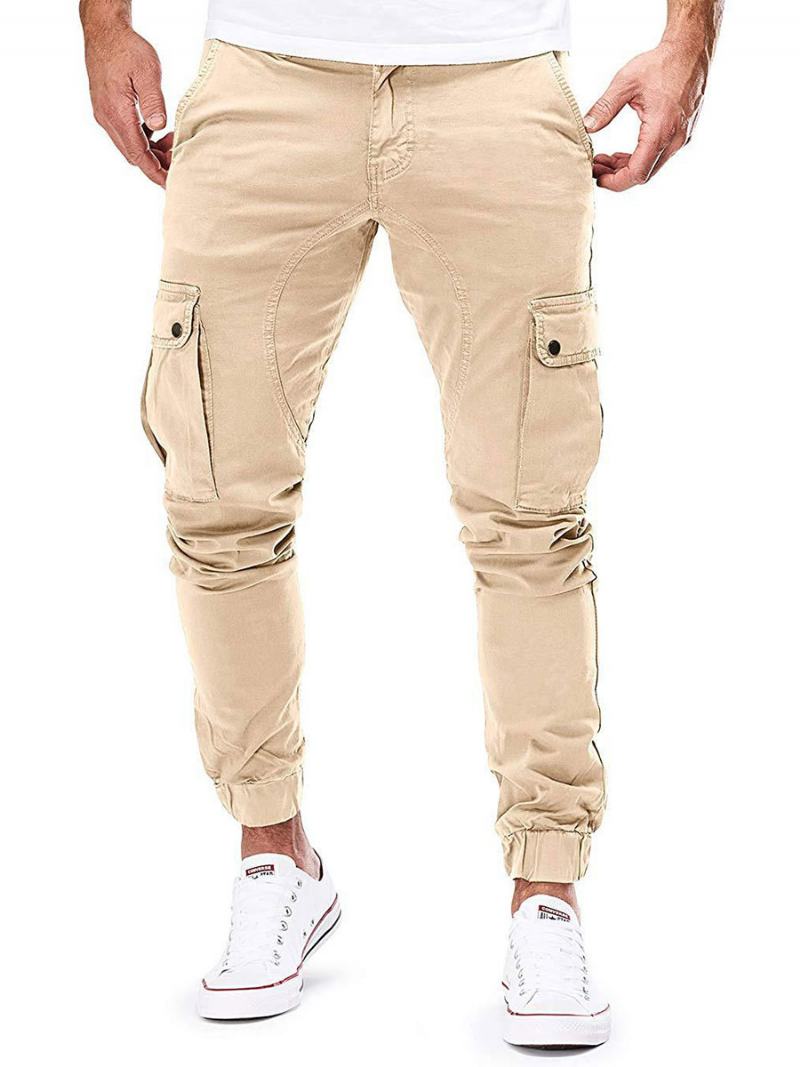 Ανδρικό Παντελόνι Casual Tapered Fit Sweatpants Hunter Green Pants - Χακί