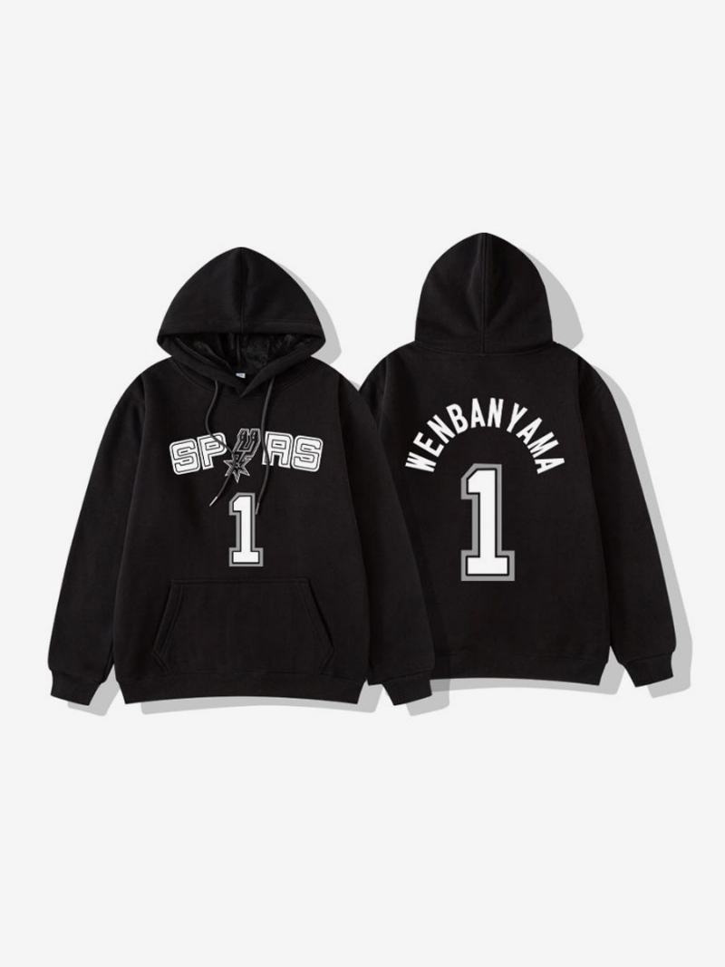 Ανδρικό Φούτερ San Antonio Spurs Number 1 Wembanyama Hoodie