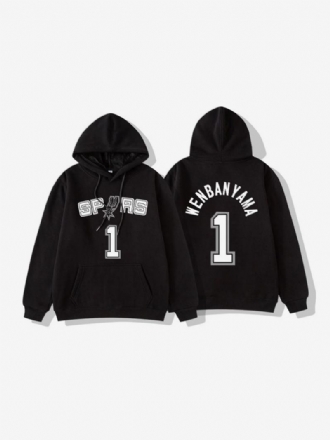 Ανδρικό Φούτερ San Antonio Spurs Number 1 Wembanyama Hoodie