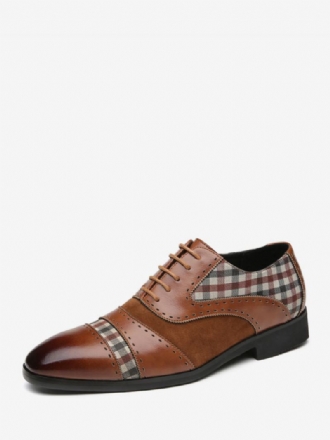 Ανδρικό Φόρεμα Oxford Pointed Toe Pu Δερμάτινα Νυφικά Παπούτσια Prom