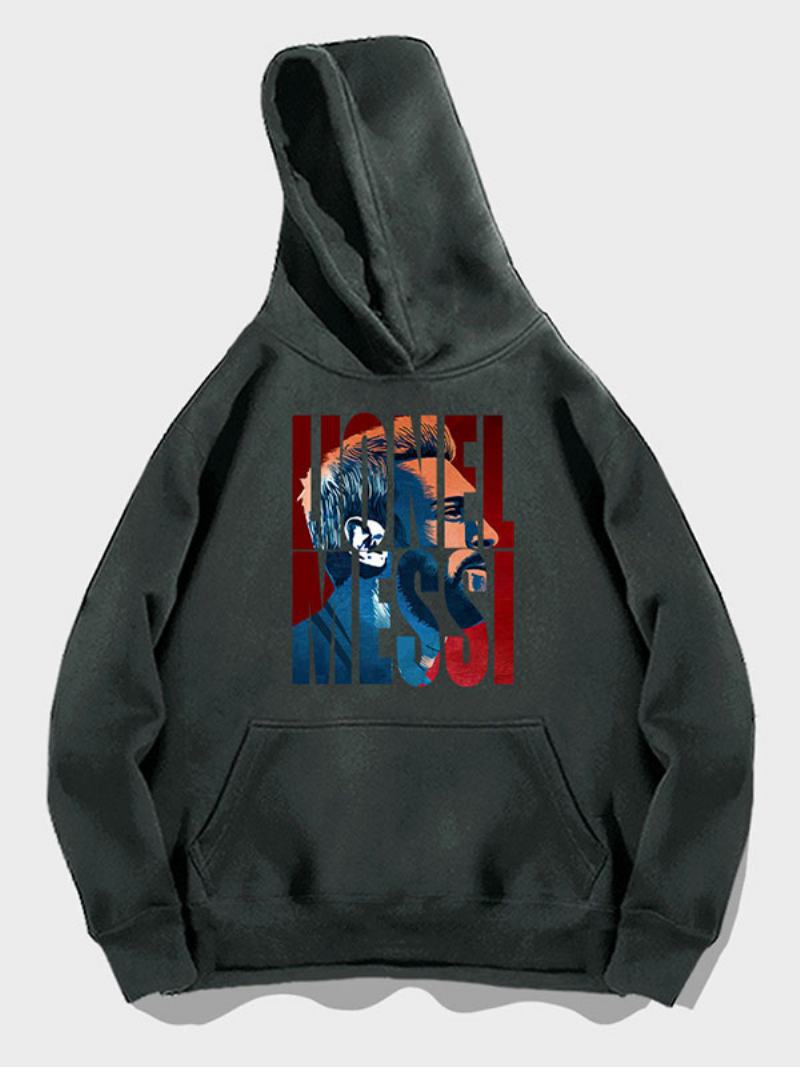 Αργεντινή Messi Number 10 Hoodie Ανδρικό Τοπ - Βαθύ Γκρι