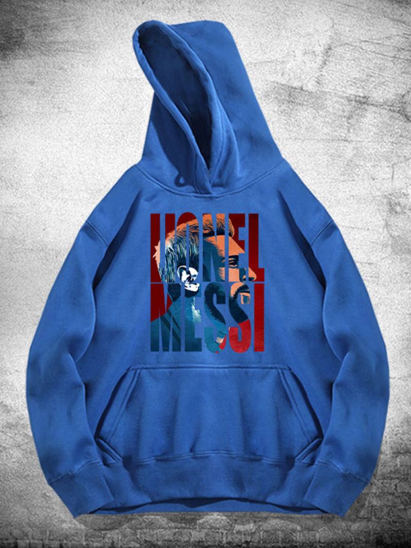 Αργεντινή Messi Number 10 Hoodie Ανδρικό Τοπ - Μπλε