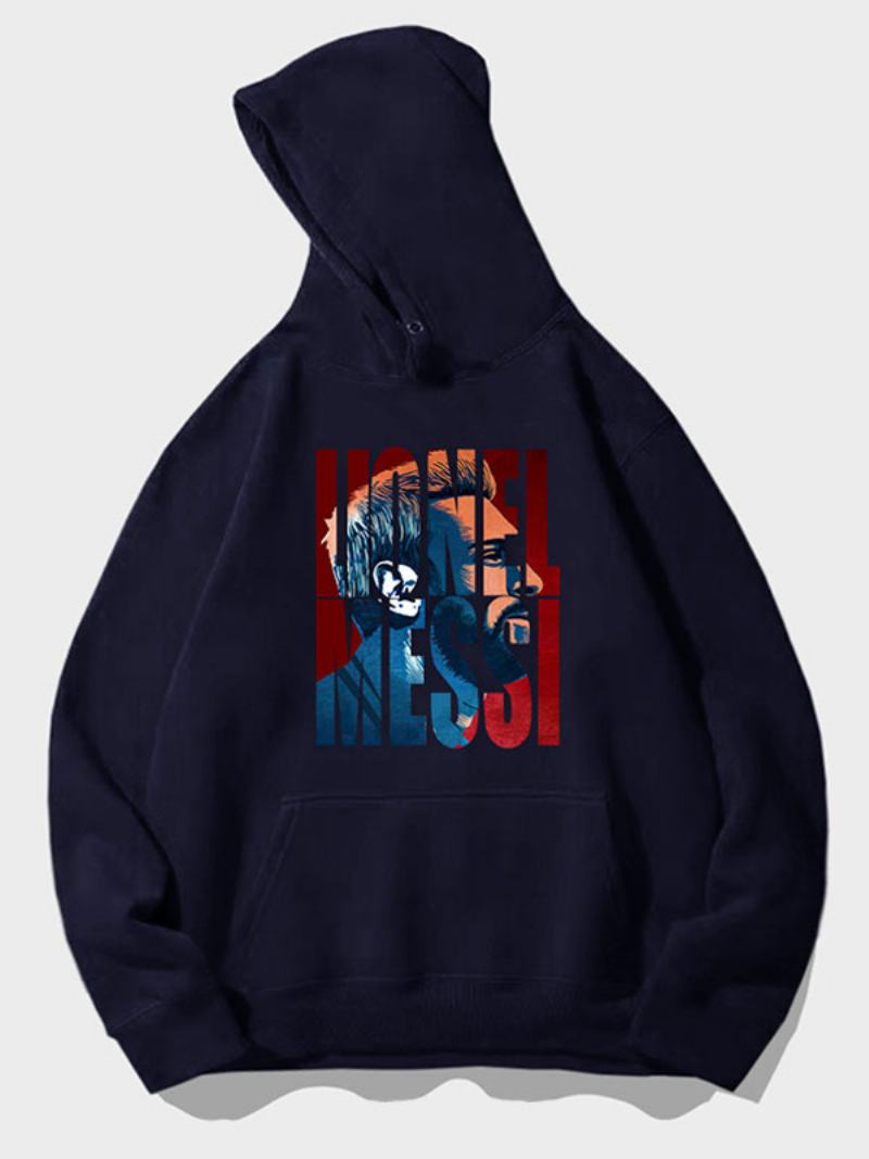 Αργεντινή Messi Number 10 Hoodie Ανδρικό Τοπ - Βαθύ Μπλε