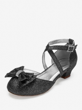 Γαμήλια Flower Κοριτσίστικα Παπούτσια Glitter Bow Flats Για Κορίτσια