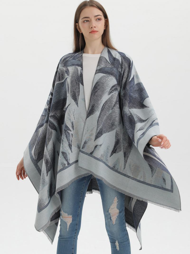 Γυναικεία Cape Classic Floral Printed Oversized Casual Daily Poncho