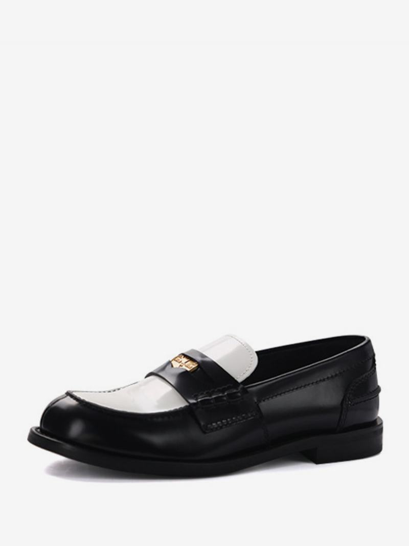 Γυναικεία Penny Loafers Round Toe Slip On Επίπεδα Παπούτσια