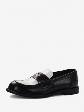 Γυναικεία Penny Loafers Round Toe Slip On Επίπεδα Παπούτσια