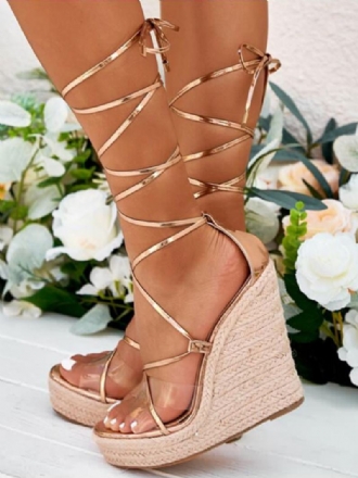 Γυναικεία Strappy Platform Wedge Σανδάλια