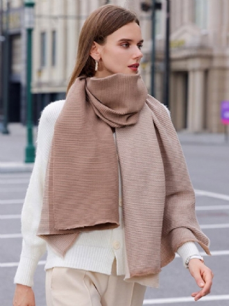 Γυναικεία Κασκόλ Color Block Daily Casual Muffler Για Το Φθινόπωρο Του Χειμώνα