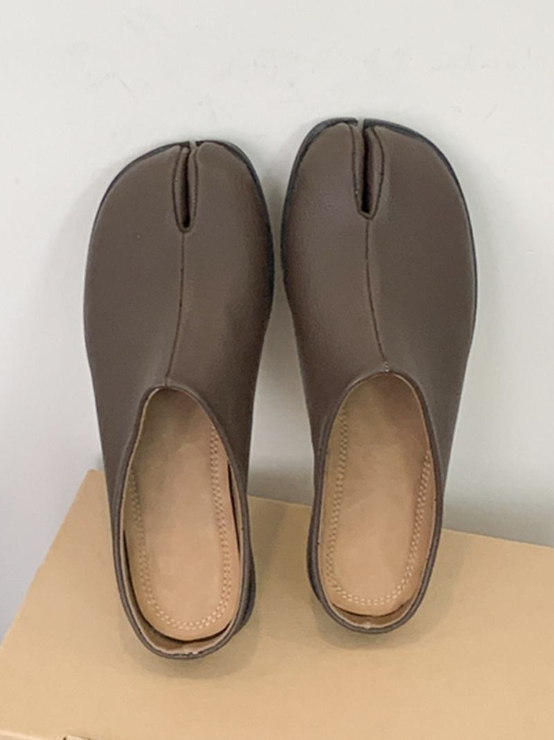 Γυναικεία Μαύρα Τσόκαρα Slip On Finger - Βαθύ Καφέ